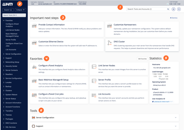 VPS hosting with cPanel and WHM