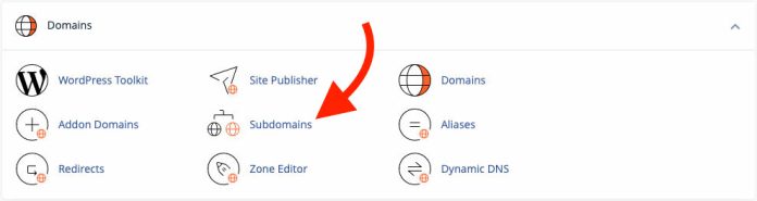 How to create subdomains in cPanel