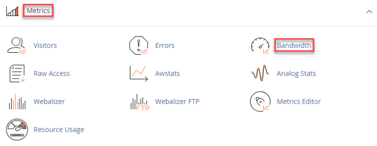 How to monitor bandwidth usage in cPanel